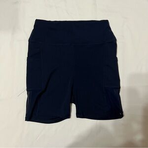 Navy blue biker shorts